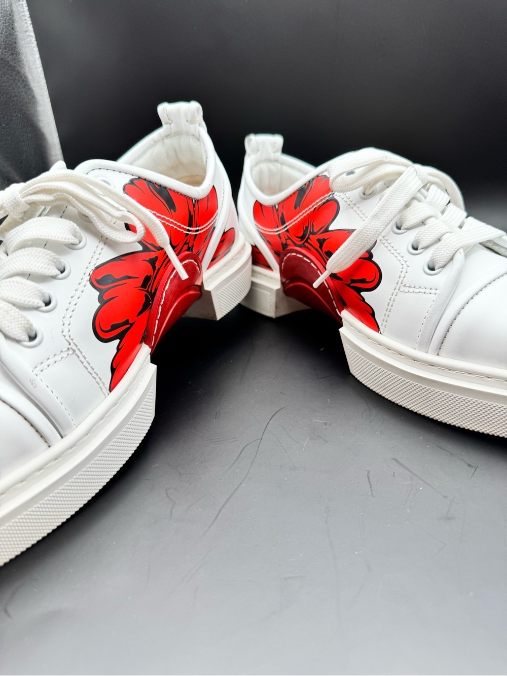 Christian Louboutin Adolon Donna Shun Sudo Button Flower Sneakers EU 39 - Picture 4 of 10
